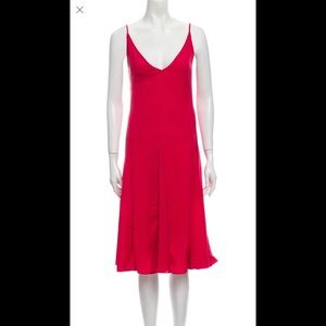 Rhode beautiful Valentines treat sexy red slip dress midi length extra small